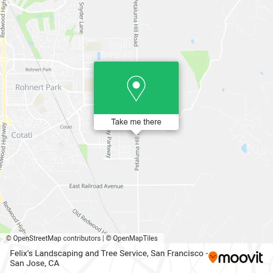 Felix's Landscaping and Tree Service map