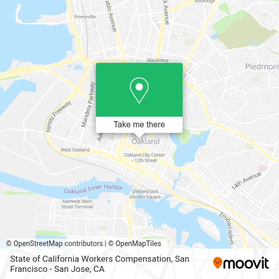 State of California Workers Compensation map