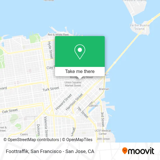 Foottraffik map