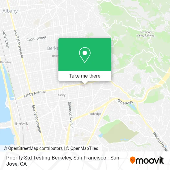 Priority Std Testing Berkeley map
