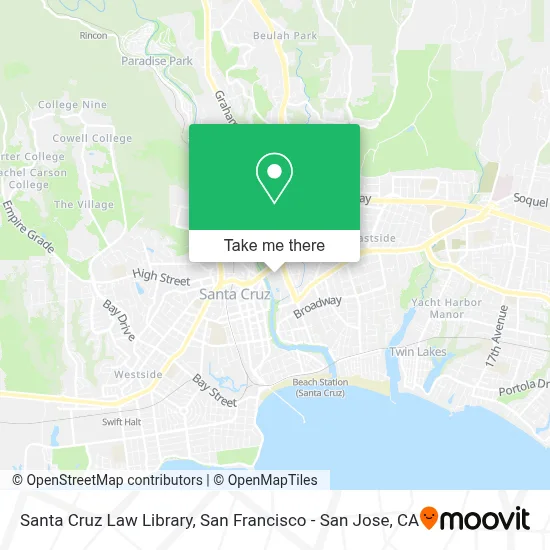 Santa Cruz Law Library map