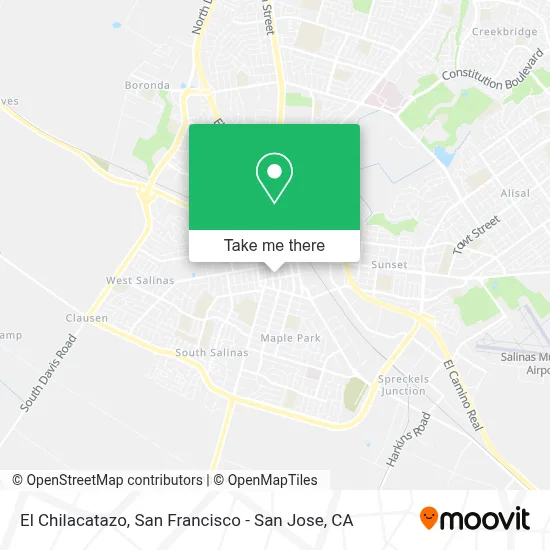 El Chilacatazo map