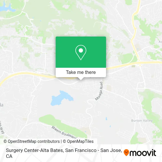 Surgery Center-Alta Bates map