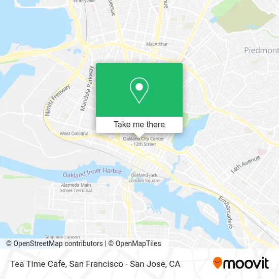 Tea Time Cafe map