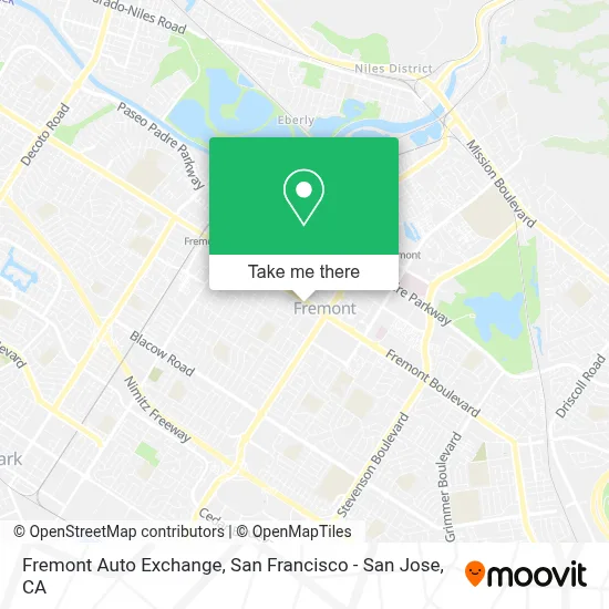 Fremont Auto Exchange map