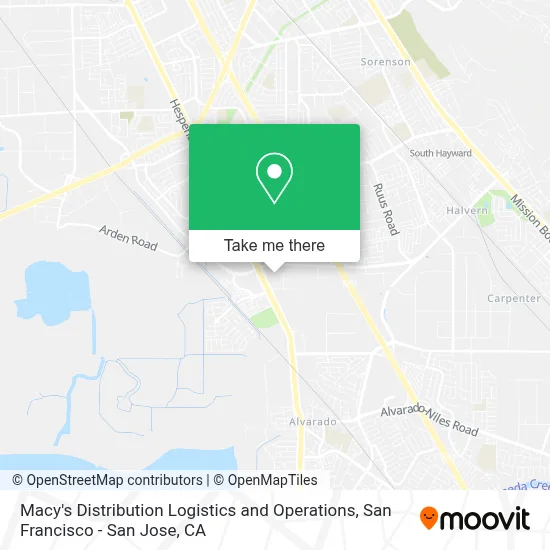 Macy's Distribution Logistics and Operations map