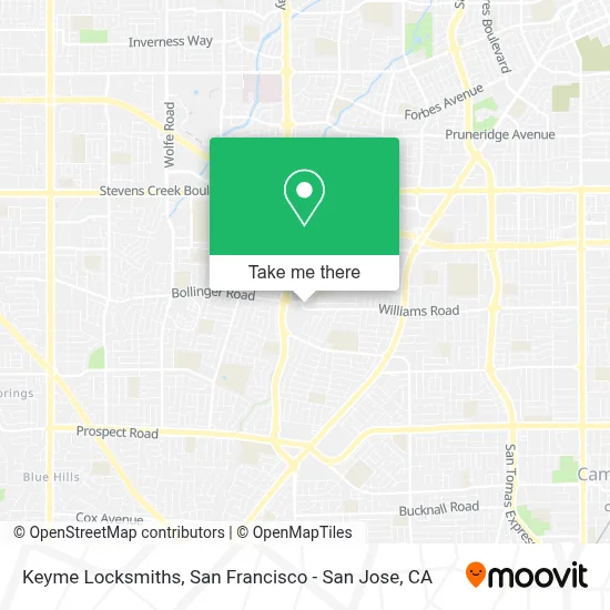 Keyme Locksmiths map