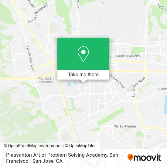 Pleasanton Art of Problem Solving Academy map