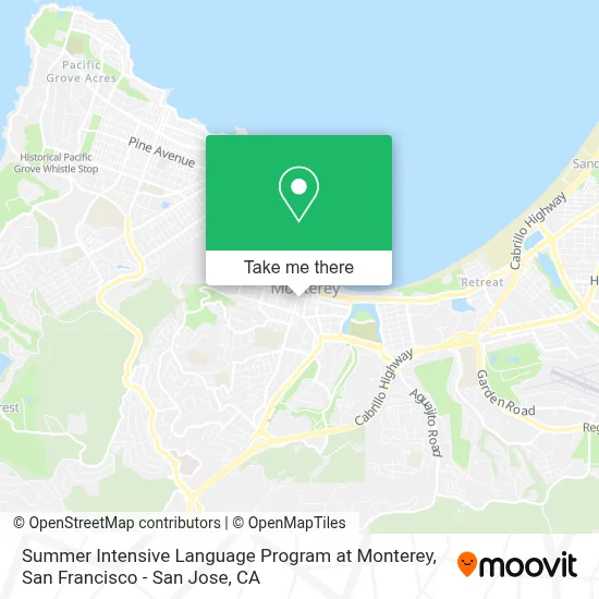 Summer Intensive Language Program at Monterey map