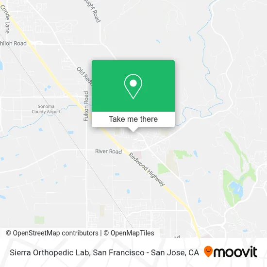 Sierra Orthopedic Lab map