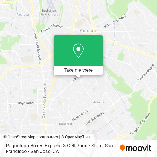 Paquetería Boxes Express & Cell Phone Store map