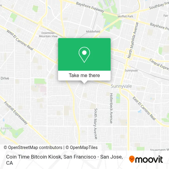 Coin Time Bitcoin Kiosk map