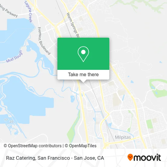 Raz Catering map