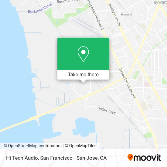Hi Tech Audio map