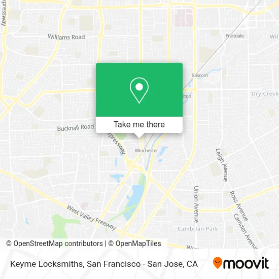 Keyme Locksmiths map