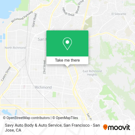 Savy Auto Body & Auto Service map
