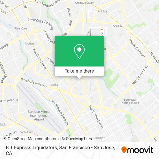 B T Express Liquidators map