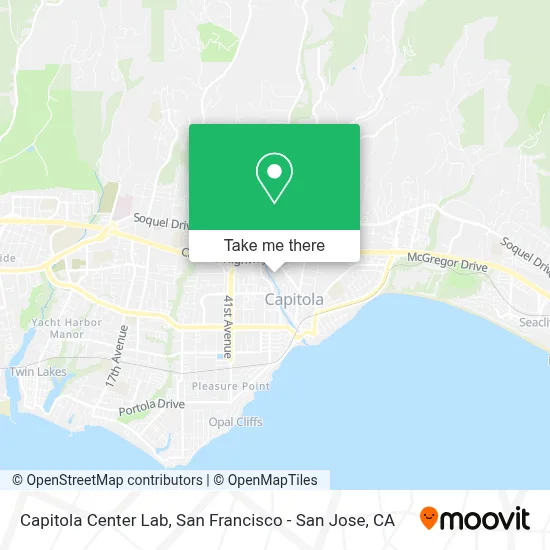 Capitola Center Lab map