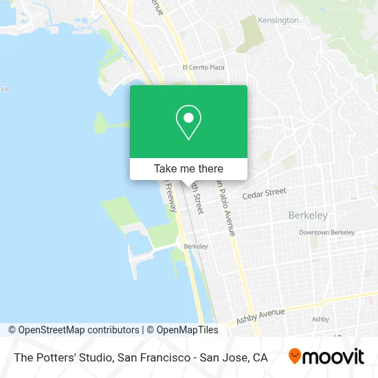 The Potters' Studio map