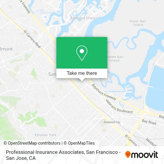 Professional Insurance Associates map