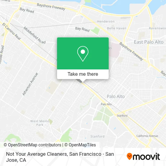 Not Your Average Cleaners map