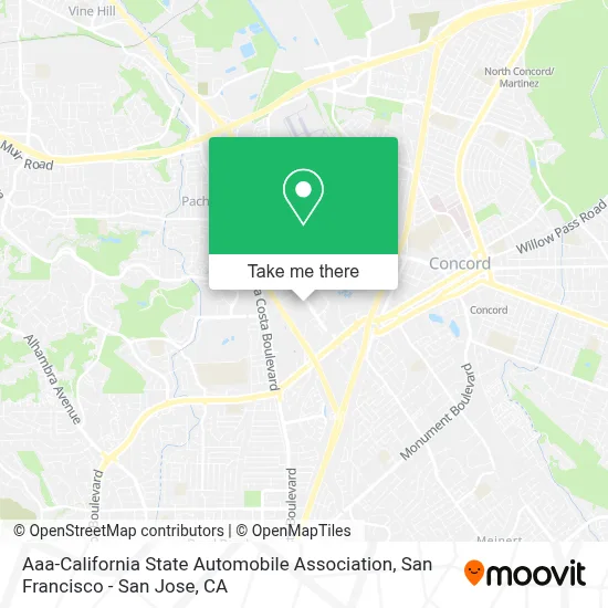 Aaa-California State Automobile Association map