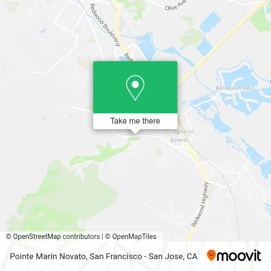 Pointe Marin Novato map