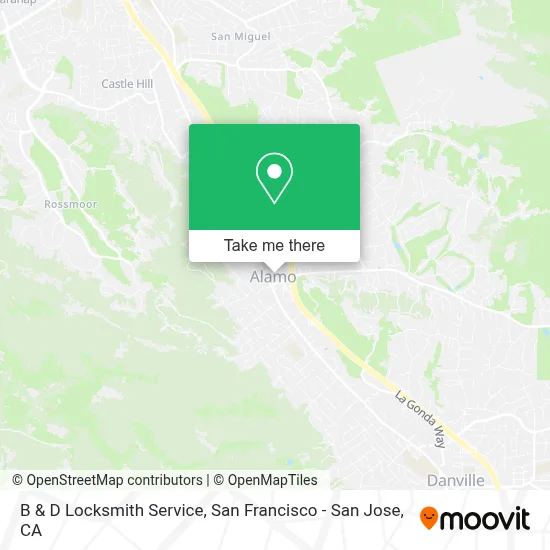 B & D Locksmith Service map