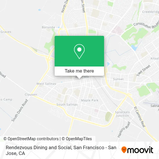 Rendezvous Dining and Social map