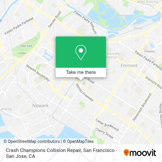 Crash Champions Collision Repair map