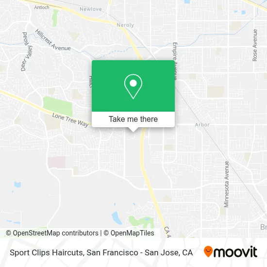Sport Clips Haircuts map
