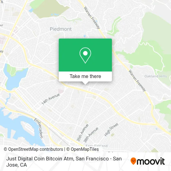 Just Digital Coin Bitcoin Atm map
