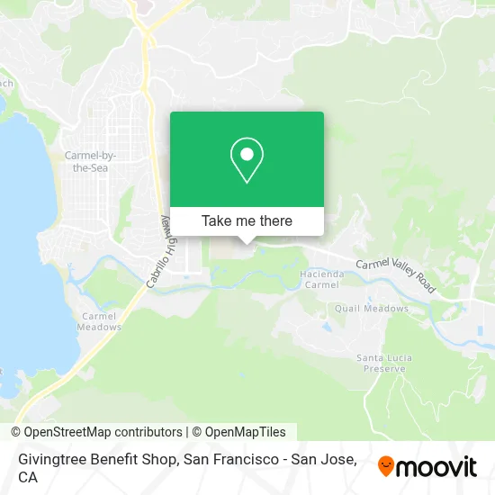 Givingtree Benefit Shop map