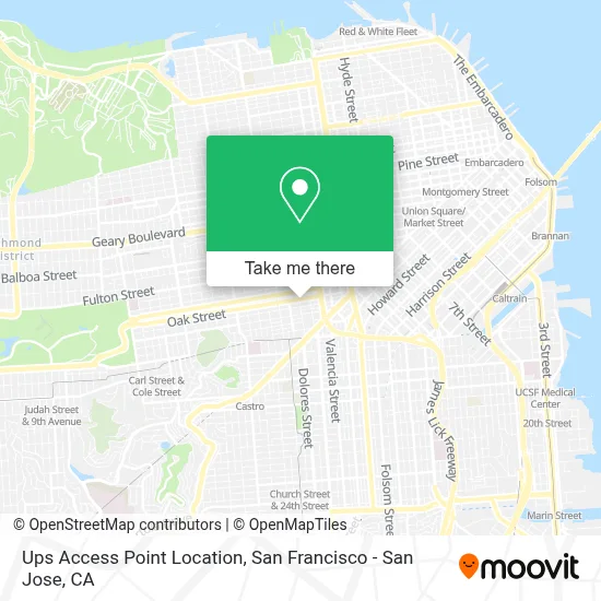 Ups Access Point Location map