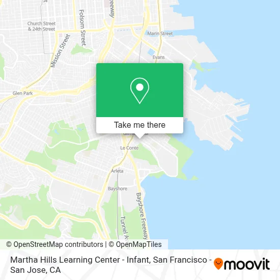 Martha Hills Learning Center - Infant map