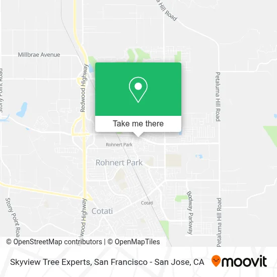 Skyview Tree Experts map