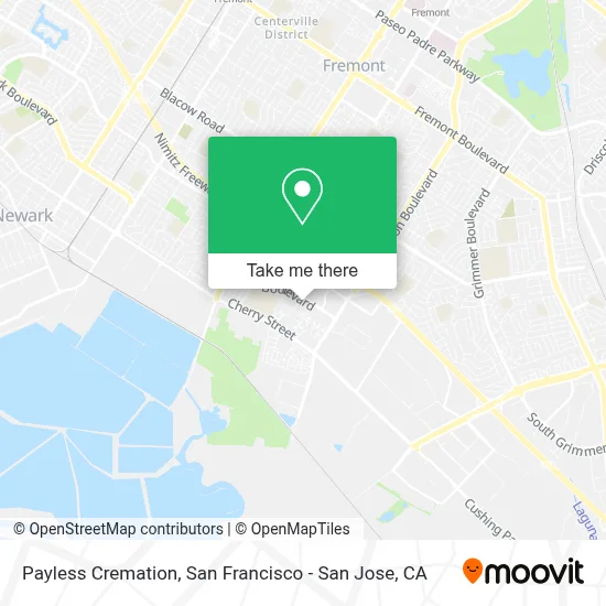 Payless Cremation map