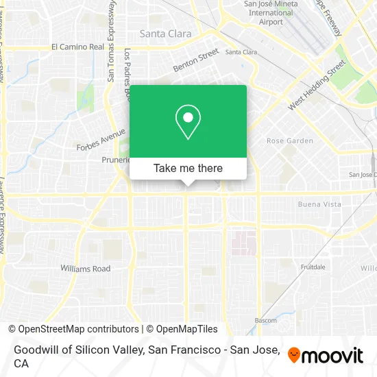 Goodwill of Silicon Valley map