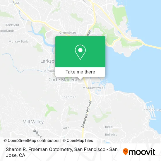 Sharon R. Freeman Optometry map