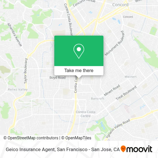 Geico Insurance Agent map