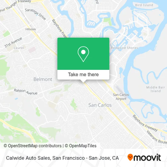 Calwide Auto Sales map
