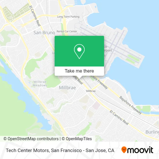 Tech Center Motors map