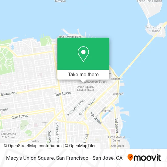 Macy's Union Square map