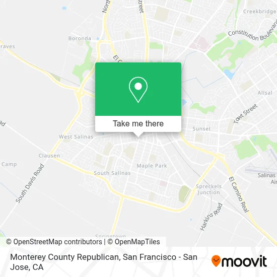 Monterey County Republican map