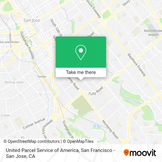 United Parcel Service of America map