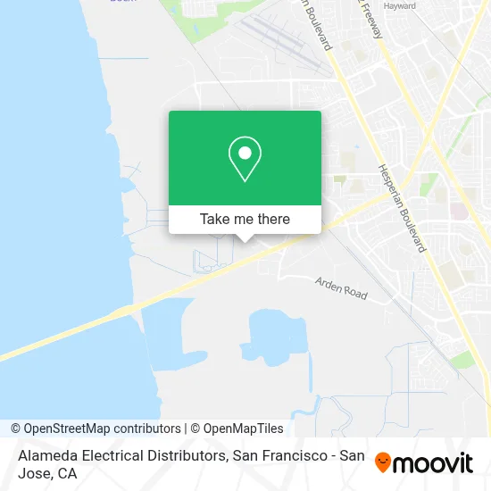 Alameda Electrical Distributors map
