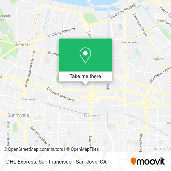DHL Express map