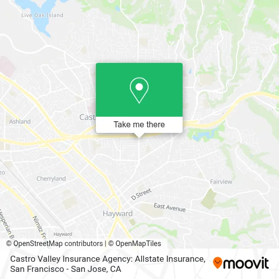 Castro Valley Insurance Agency: Allstate Insurance map