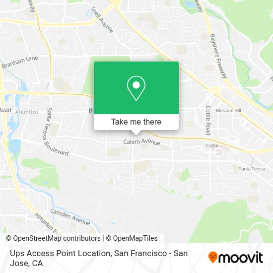 Ups Access Point Location map