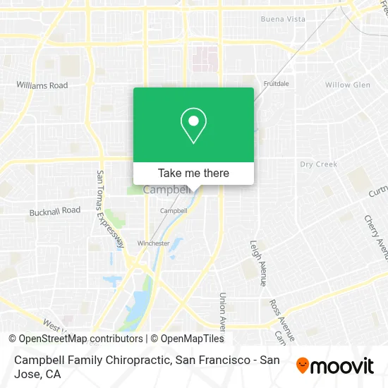 Campbell Family Chiropractic map